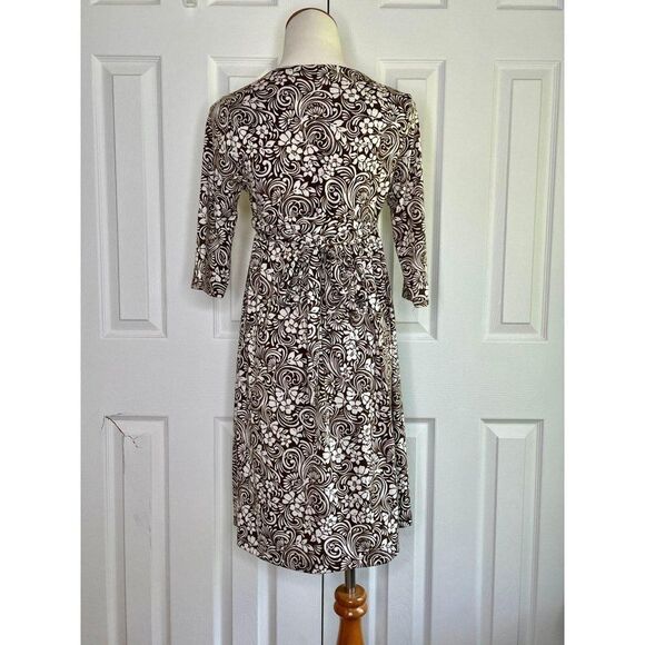 Vintage Forever 21 Brown Floral Dress Size Medium - Picture 2 of 5